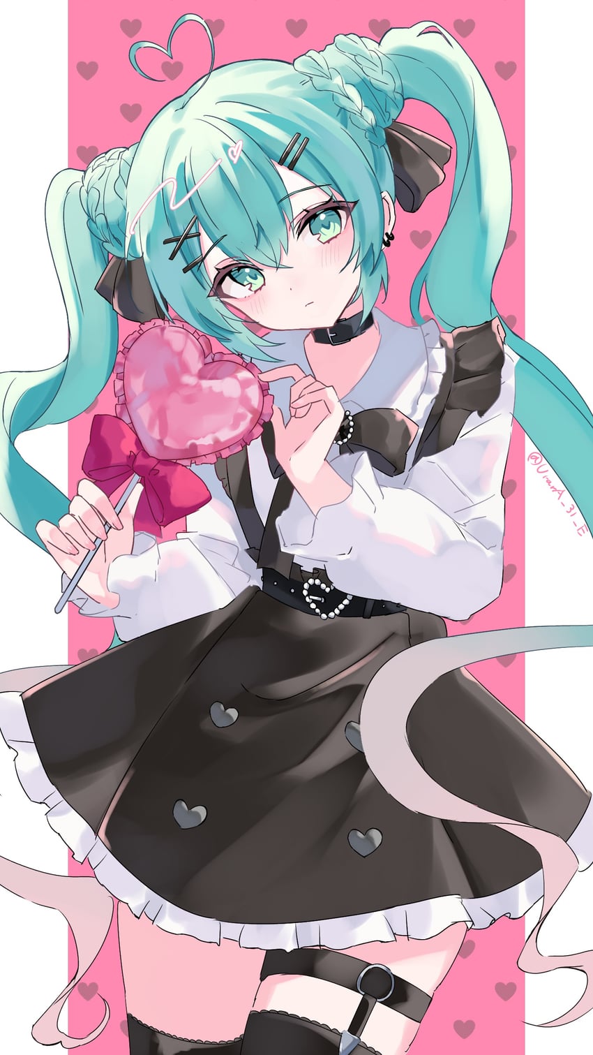 hatsune miku (vocaloid and 1 more) drawn by urara_31_e
