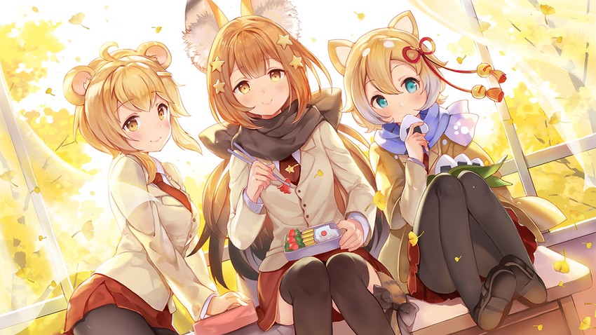 misto, kuriri, and inaba izumi (noah fantasy and 1 more) drawn by sibyl