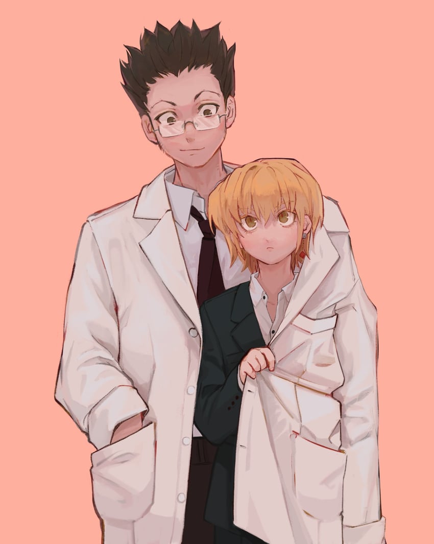 kurapika and leorio paladiknight (hunter x hunter) drawn by ik18166181ik