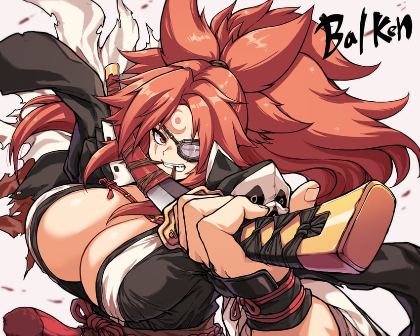 baiken (guilty gear and 1 more) drawn by cleanerjay