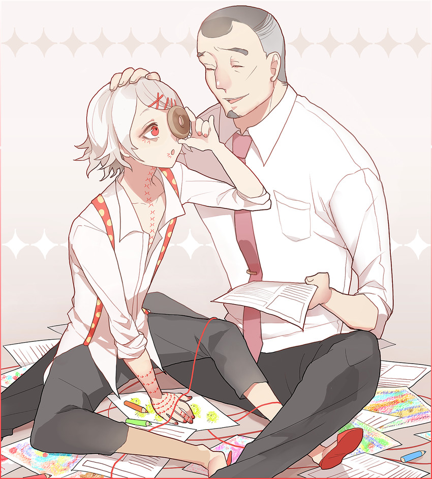 suzuya juuzou and shinohara yukinori (tokyo ghoul) drawn by ayatoki-1