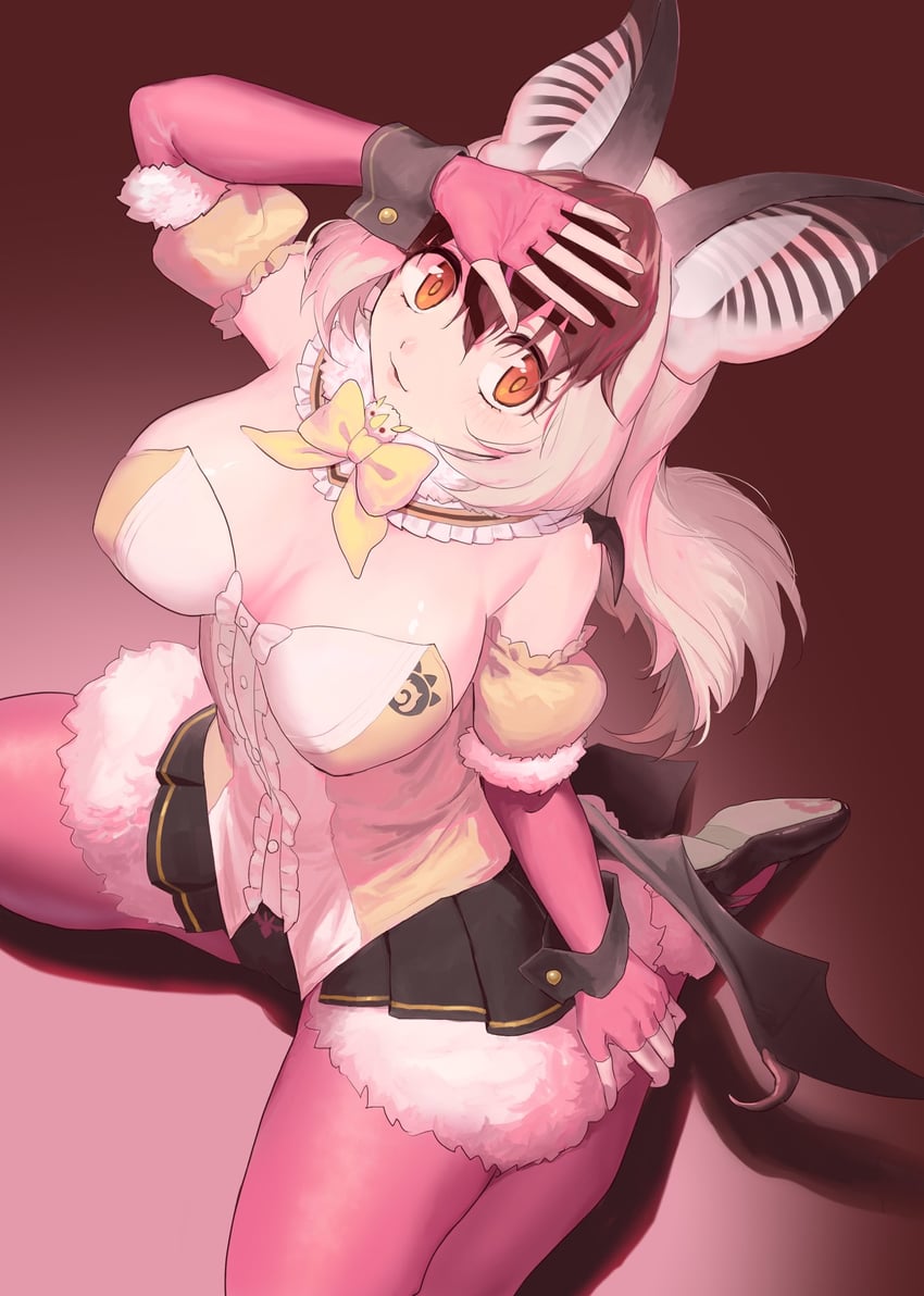 brown long-eared bat (kemono friends and 1 more) drawn by chicha_(chi_cha_rigbo)