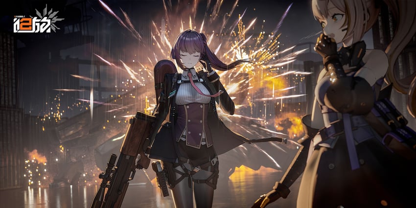 wa2000, makiatto, and sharkry (girls' frontline and 1 more)
