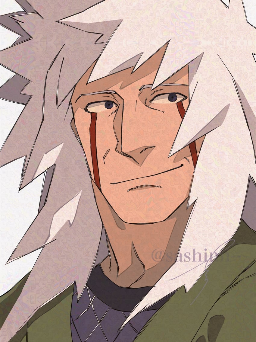 jiraiya (naruto and 1 more) drawn by sashimi_oran