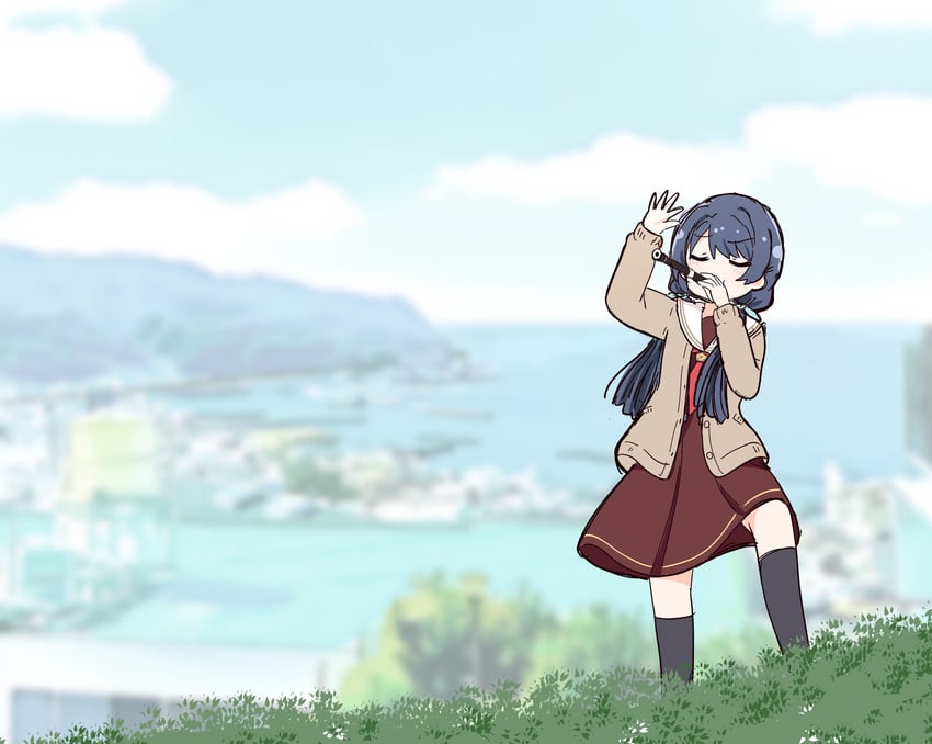 murano sayaka (love live! and 1 more) drawn by miyamaki