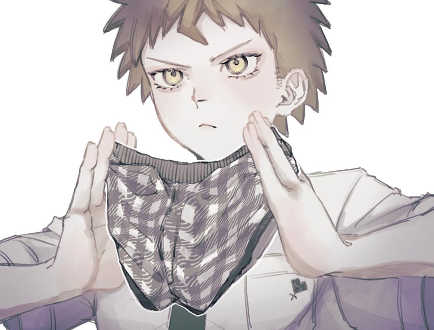 hinata hajime (danganronpa and 1 more) drawn by v0_id11