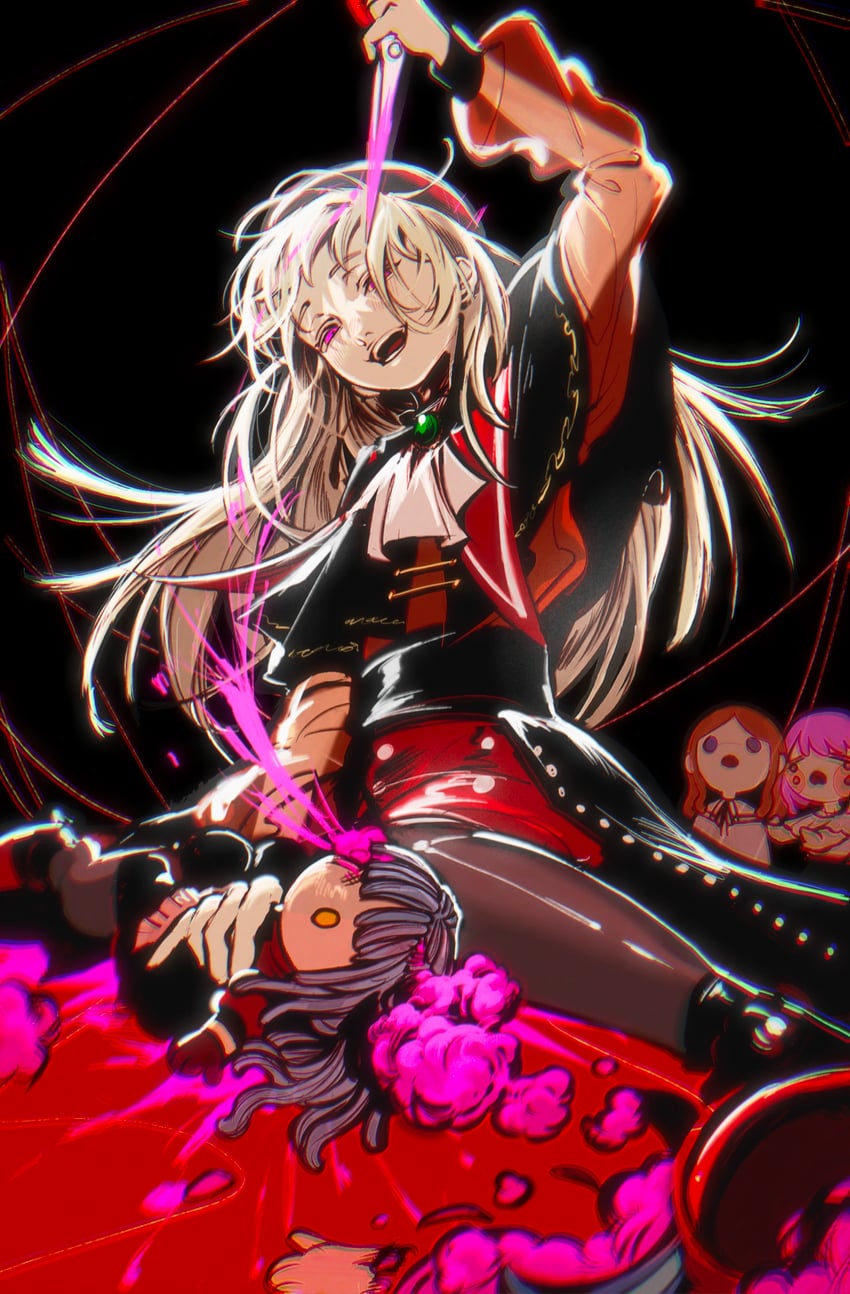 togawa sakiko, nagasaki soyo, wakaba mutsumi, mortis, oblivionis, and 1 more (bang dream! and 1 more) drawn by matojenmaasta