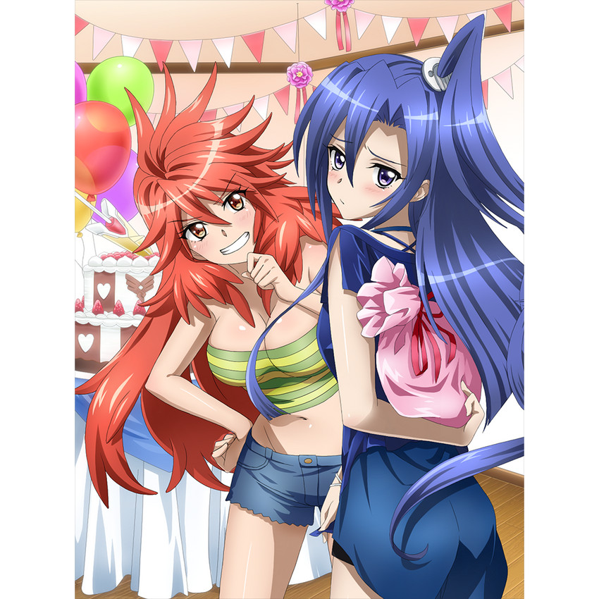 kazanari tsubasa and amou kanade (senki zesshou symphogear and 1 more)