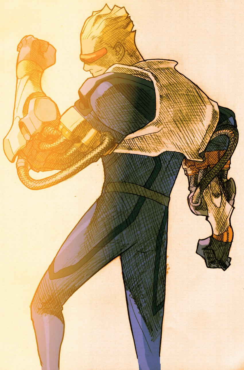 captain commando (marvel vs. capcom and 2 more) drawn by bengus
