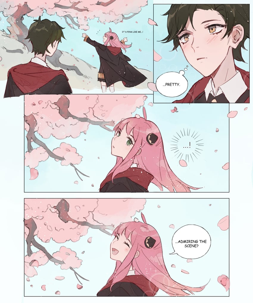 anya and damian desmond (spy x family) drawn by kaneblob