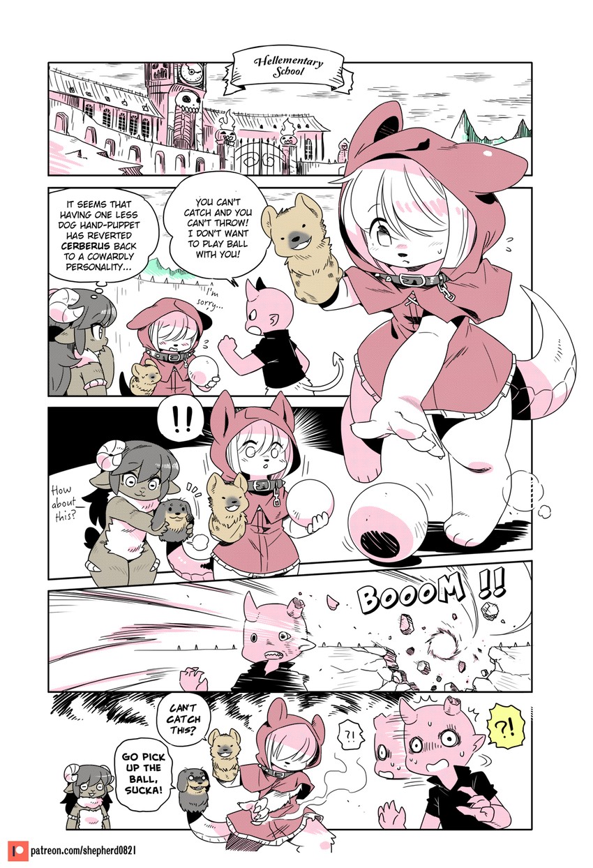 cerberus and barbara (modern mogal) drawn by shepherd0821