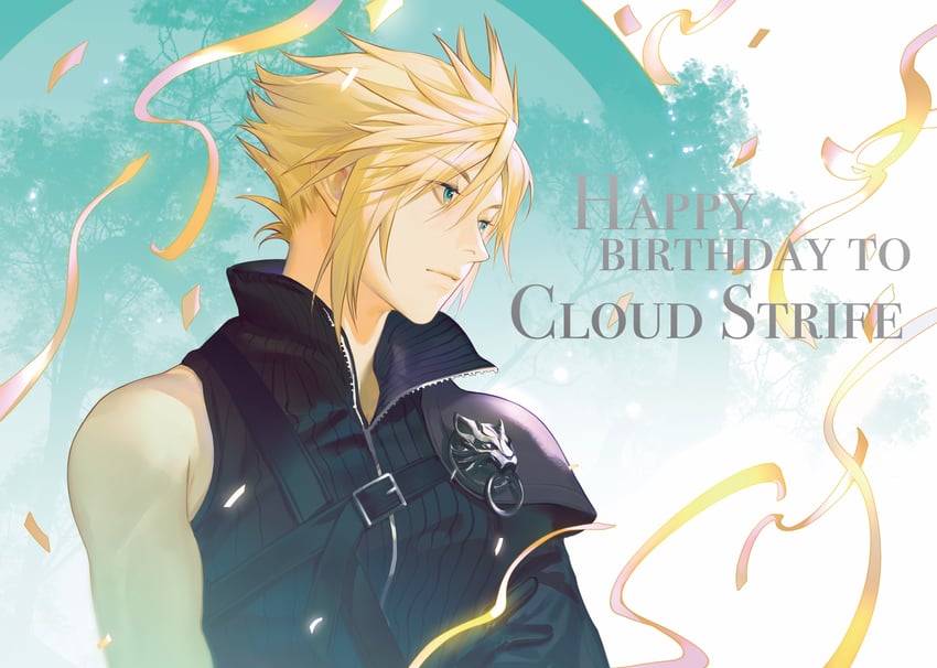 cloud strife (final fantasy and 2 more) drawn by xianyu314
