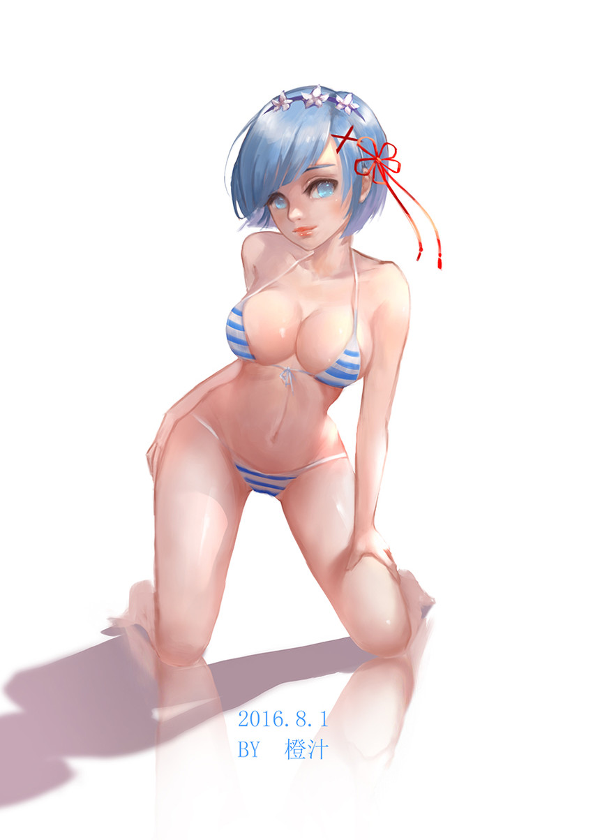 rem (re:zero kara hajimeru isekai seikatsu) drawn by chen_lu