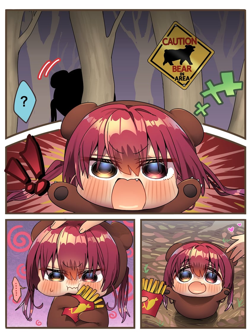houshou marine and houshou kumarine (hololive) drawn by harumina_mau