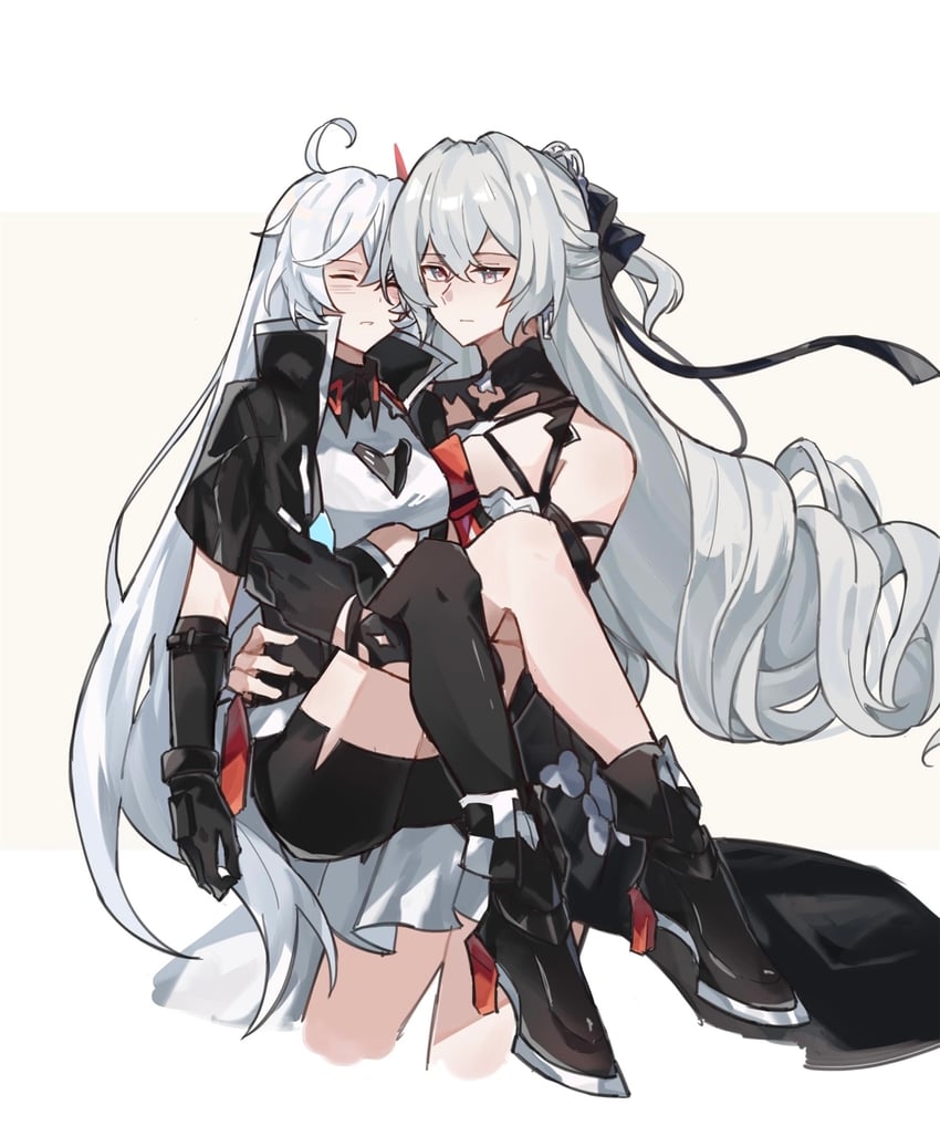 kiana kaslana and bronya zaychik (honkai and 1 more) drawn by shiying_no_yao