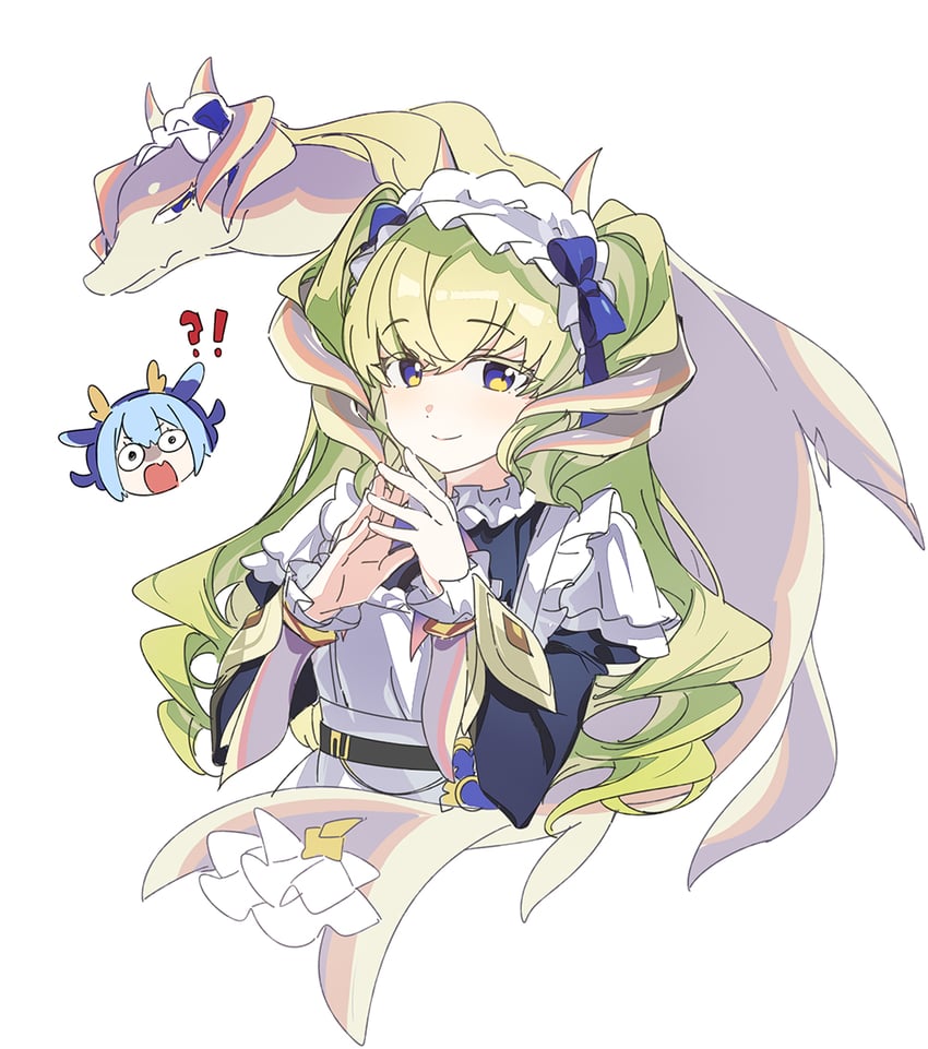 laundry dragonmaid and lady's dragonmaid (yu-gi-oh!) drawn by 3_ma_me