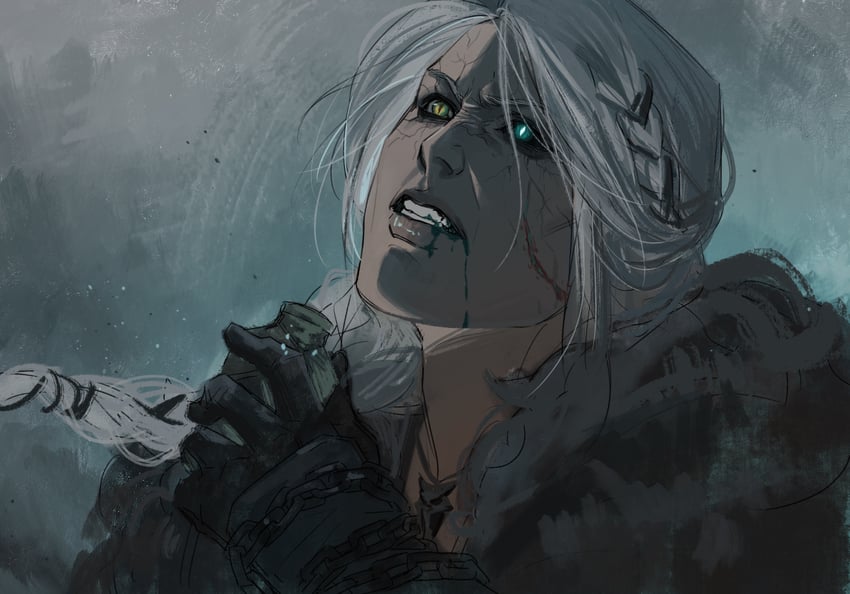 ciri (the witcher and 1 more) drawn by suansusu