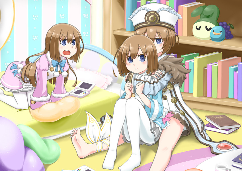 blanc, rom, and ram (neptune and 1 more) drawn by aomarugoma