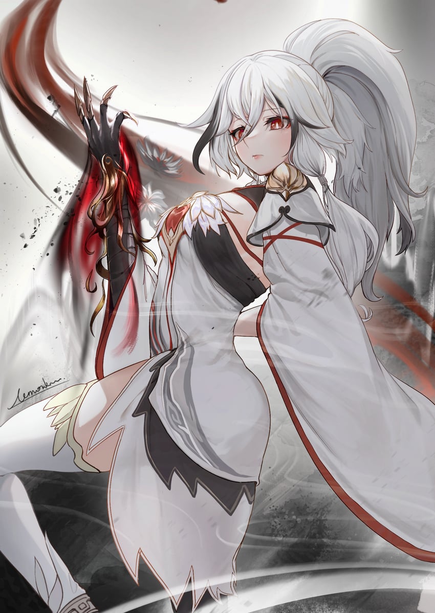 fu hua (honkai and 1 more) drawn by lemonkun