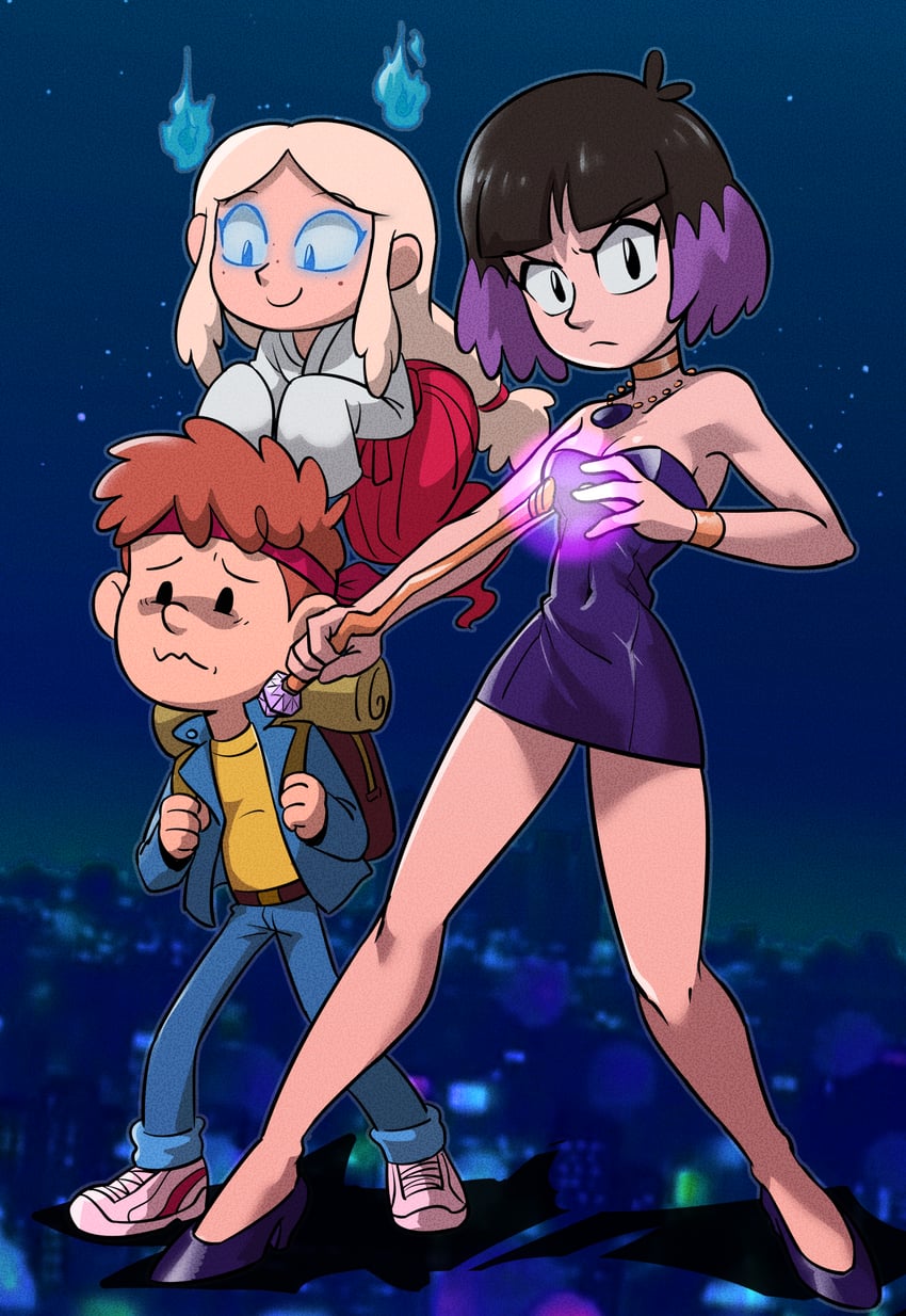 mikami reiko, himuro kinu, yokoshima tadao, kaisa, david, and 1 more (ghost sweeper mikami and 1 more) drawn by ta-na_(tana351)