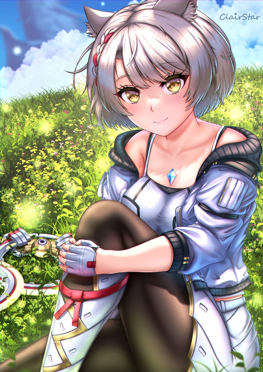 mio (xenoblade chronicles and 1 more) drawn by clairstar