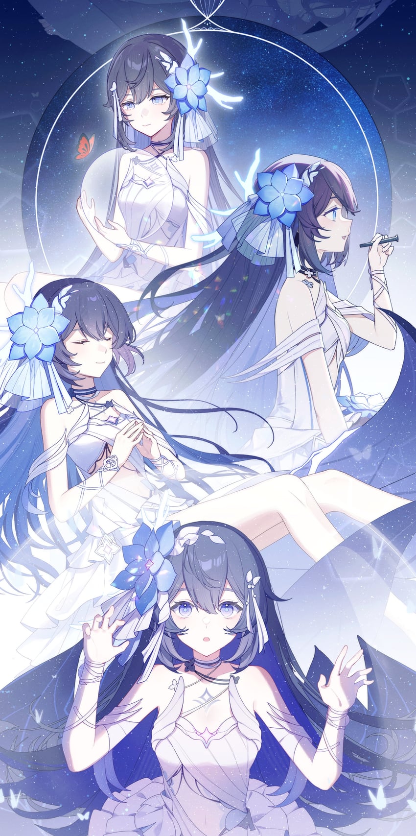 seele vollerei (honkai and 1 more) drawn by saya_atang