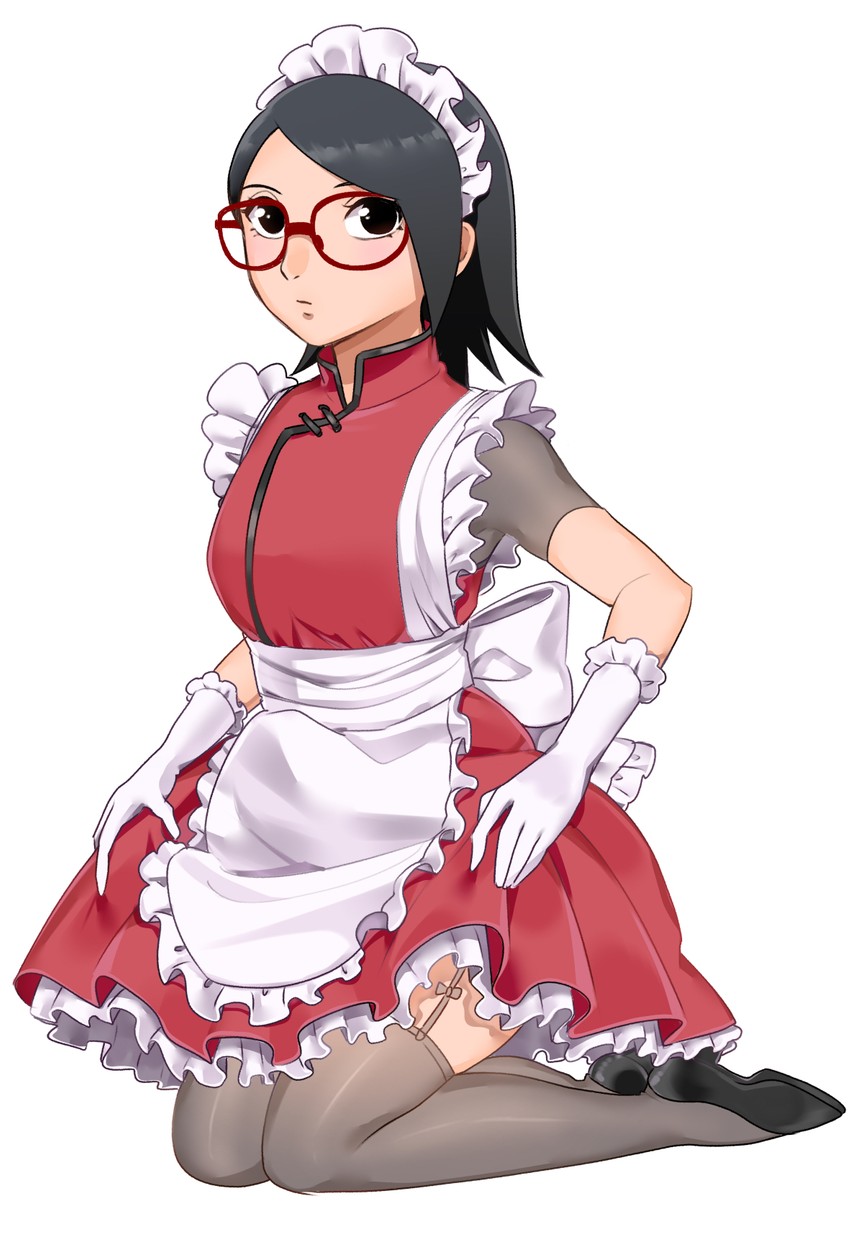 uchiha sarada (naruto and 1 more) drawn by onene