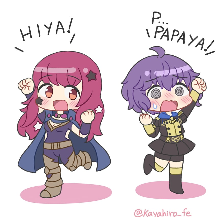 bernadetta von varley and yunaka (fire emblem and 2 more) drawn by hiro_kayama