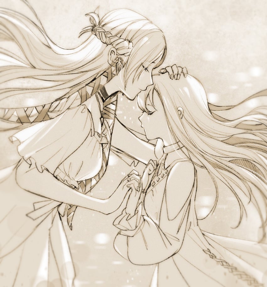 ryne waters and minfilia warde (final fantasy and 1 more) drawn by simite