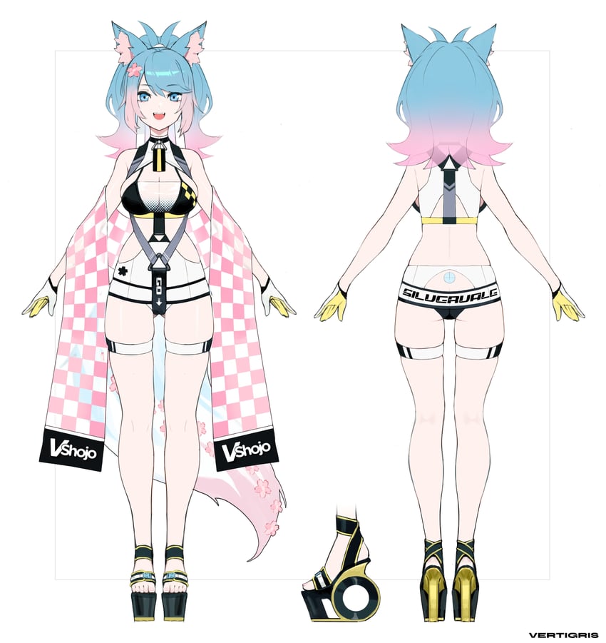 silvervale (indie virtual youtuber and 1 more) drawn by vertigris