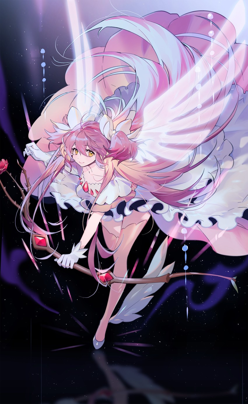 kaname madoka and ultimate madoka (mahou shoujo madoka magica) drawn by seoji