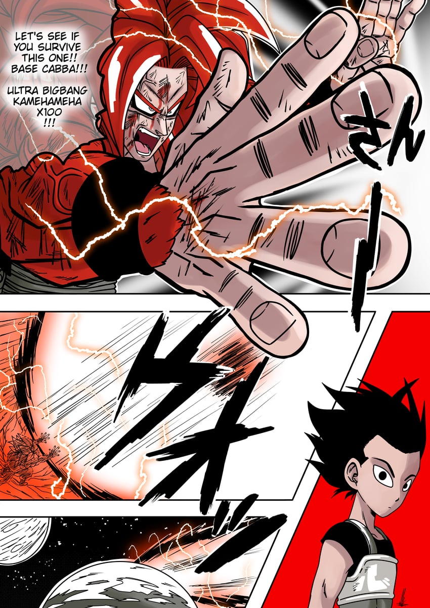 gogeta and cabba (dragon ball and 2 more) drawn by un_koshin1402