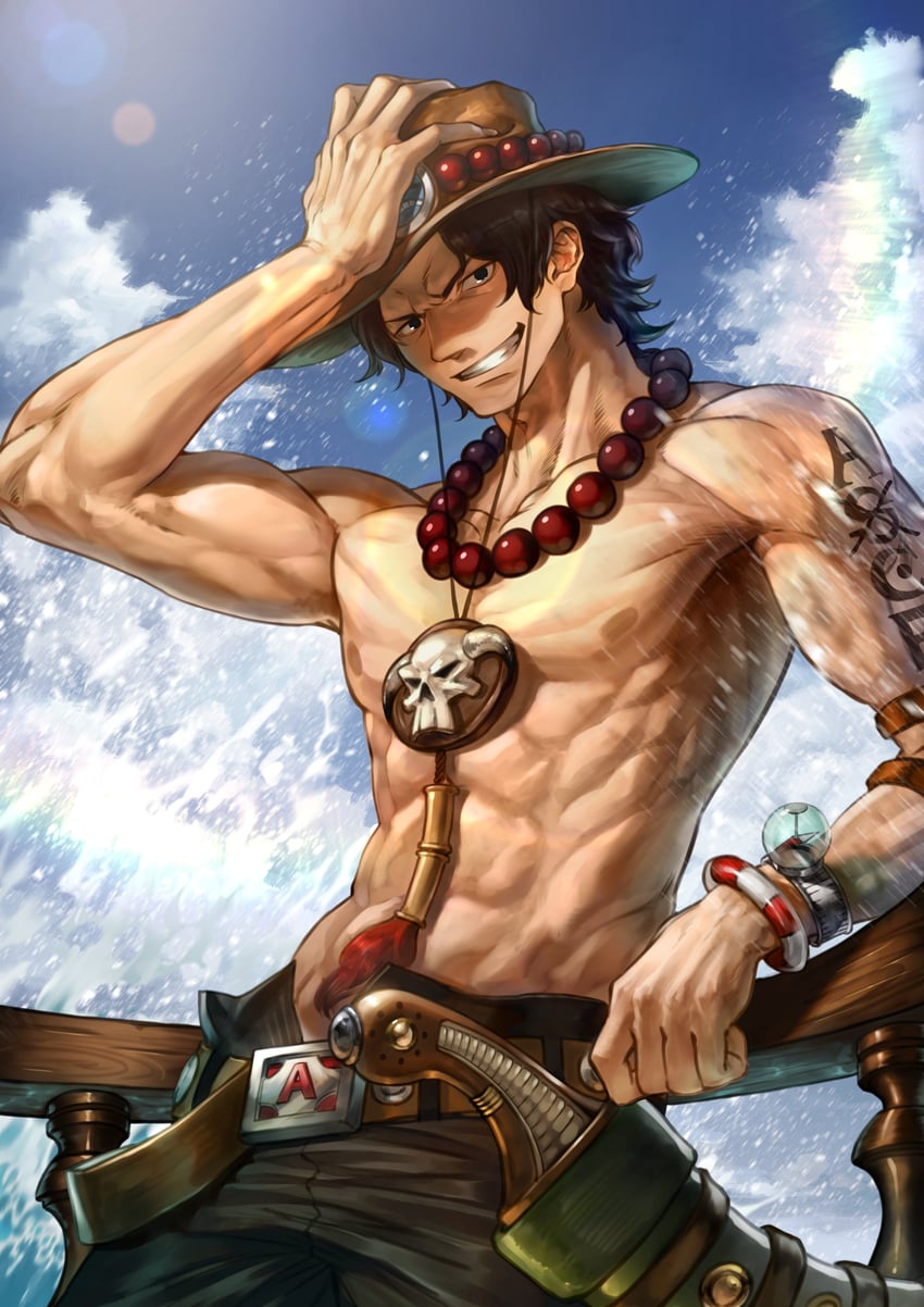 portgas d. ace (one piece) drawn by haru_(chki8699)