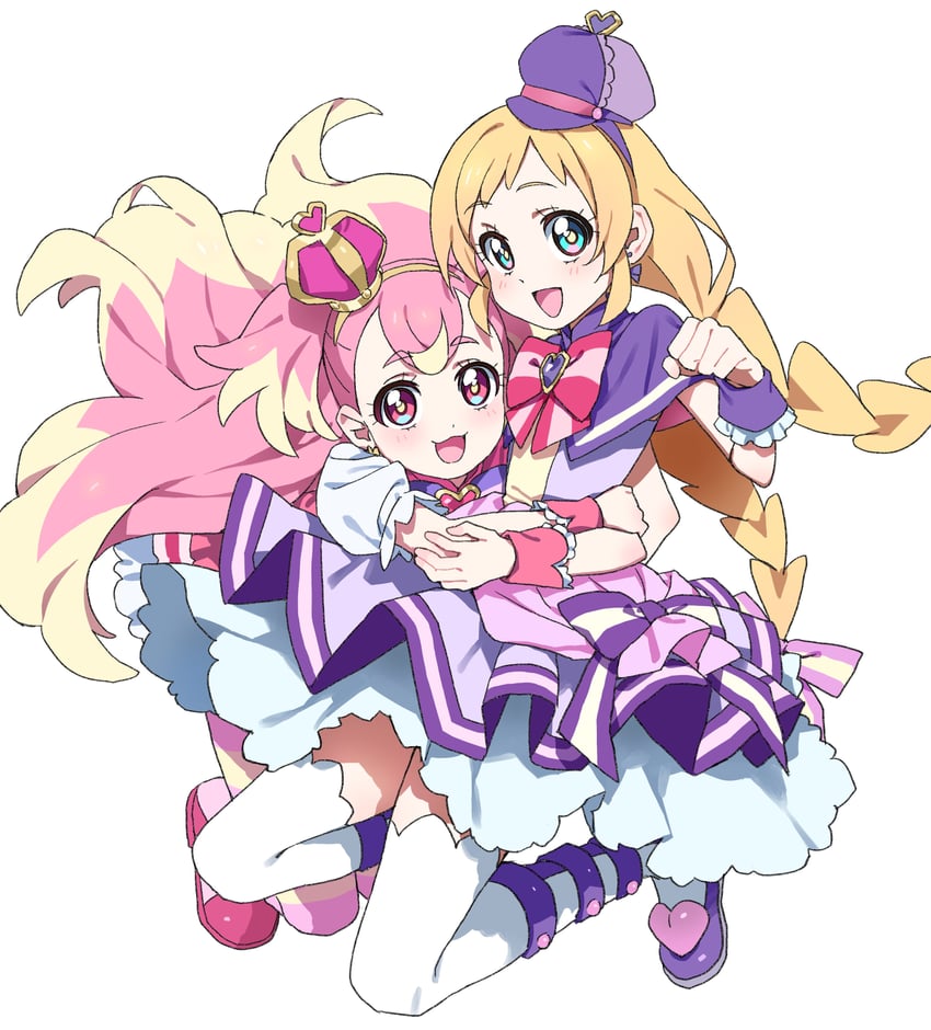 inukai komugi, inukai iroha, cure wonderful, and cure friendy (precure and 1 more) drawn by hiji_rida