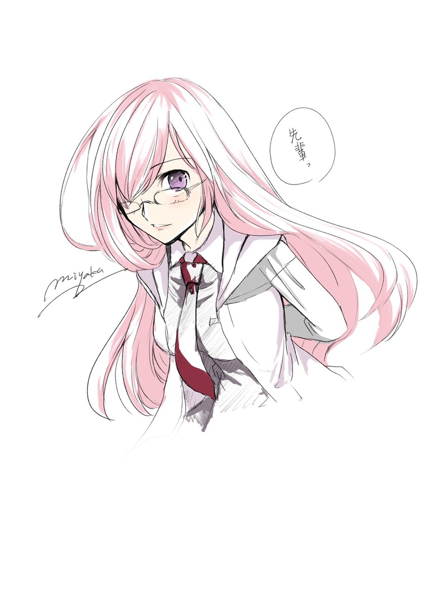 mash kyrielight (fate and 1 more) drawn by miyaka_(58305841)