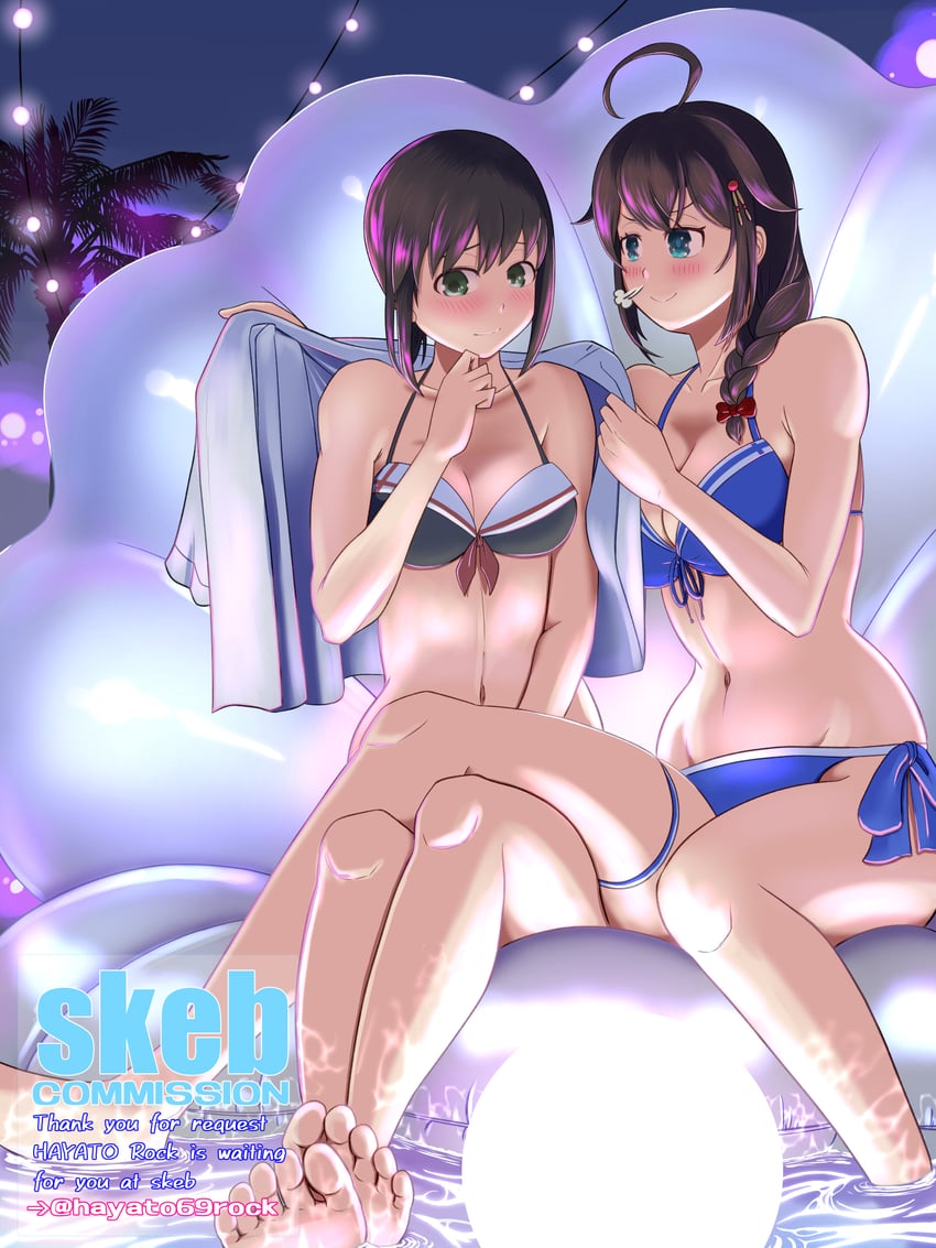 shigure, fubuki, and shigure kai san (kantai collection) drawn by hayato_rock