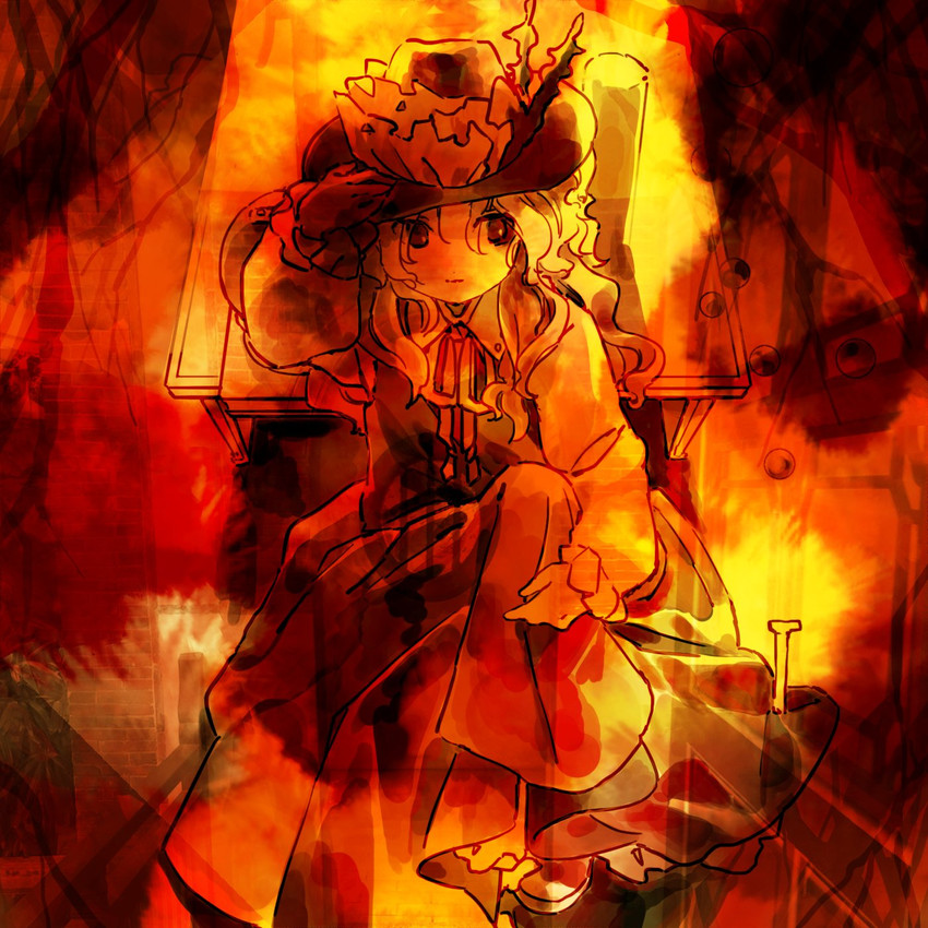 jacket girl (touhou and 1 more) drawn by kaigen_1025