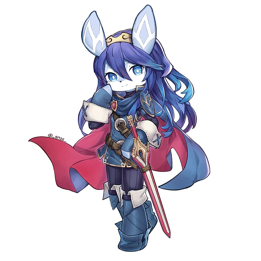 lucina (genshin impact and 2 more) drawn by sneeze_(snze)