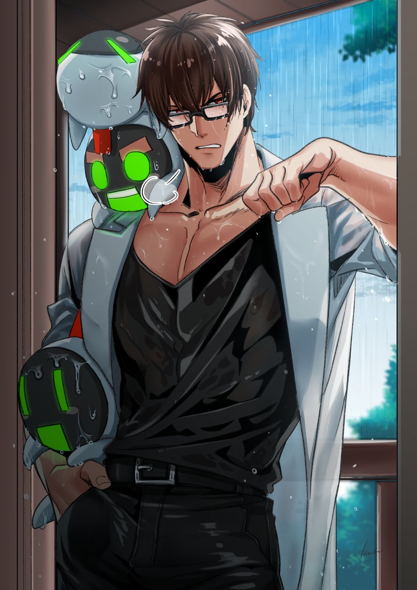 sol badguy (guilty gear and 1 more) drawn by kusu_(moo1225)