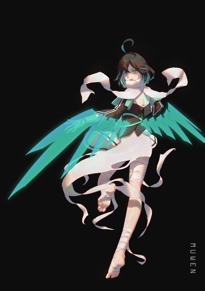 wendy (honkai and 1 more) drawn by muwen_(961463539)