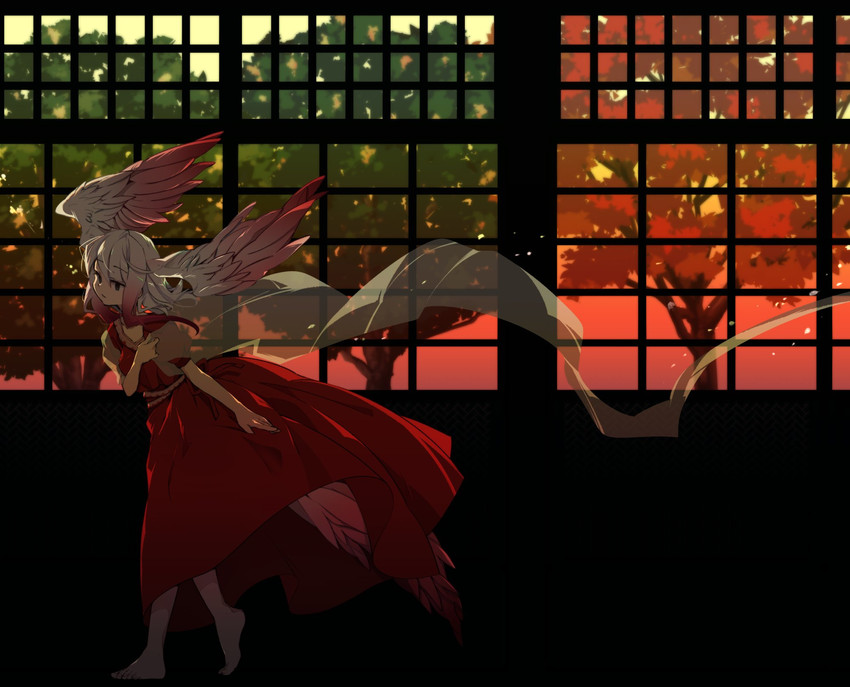 japanese crested ibis (kemono friends) drawn by nanana_(nanana_iz)