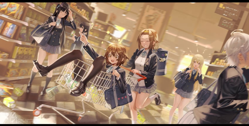 akiyama mio, nakano azusa, hirasawa yui, tainaka ritsu, and kotobuki tsumugi (k-on!) drawn by koi_han