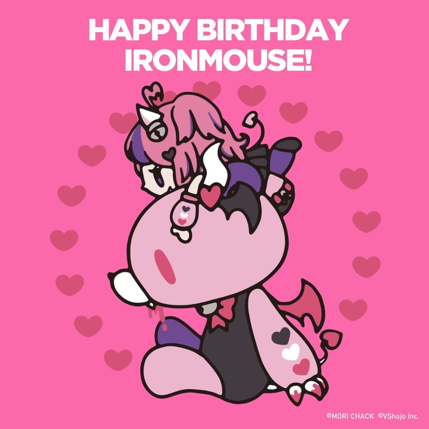 ironmouse and gloomy bear (vshojo and 1 more) drawn by mori_chack