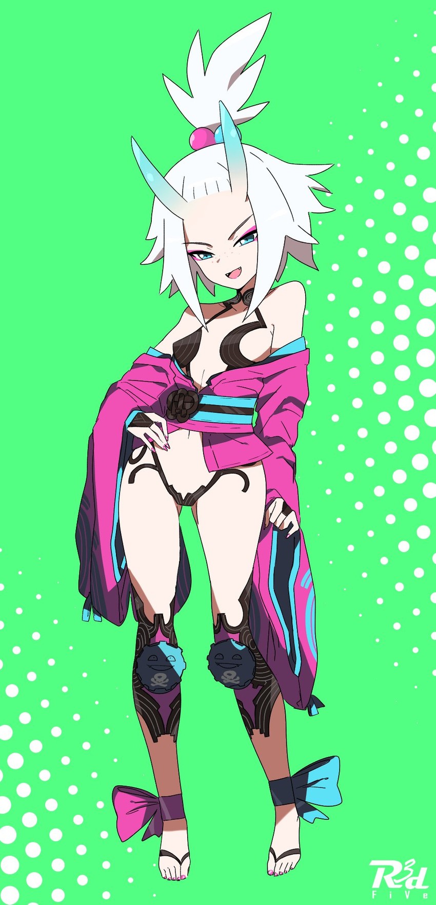 shuten douji and roxie (fate and 3 more) drawn by r3dfive