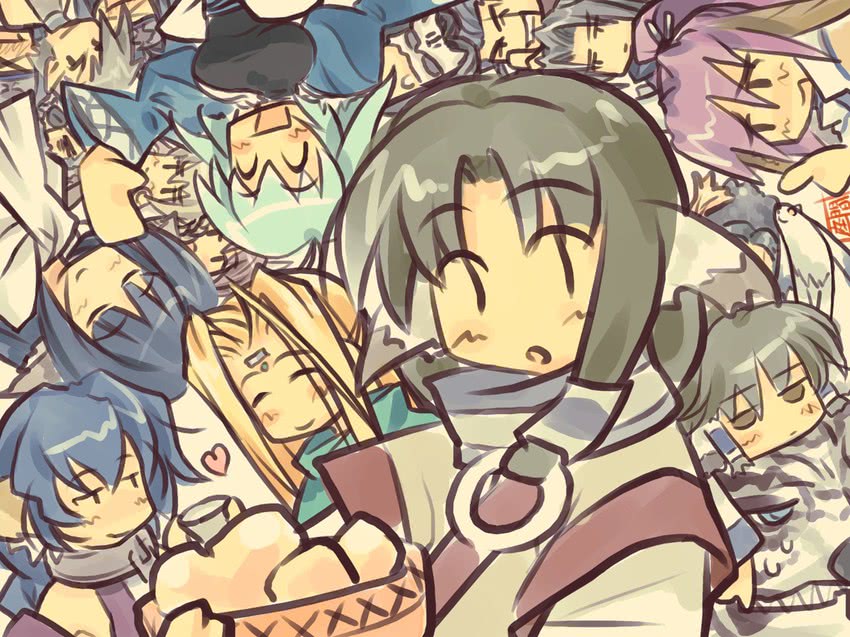 eruruu, aruruu, karulau, touka, camyu, and 5 more (utawarerumono)