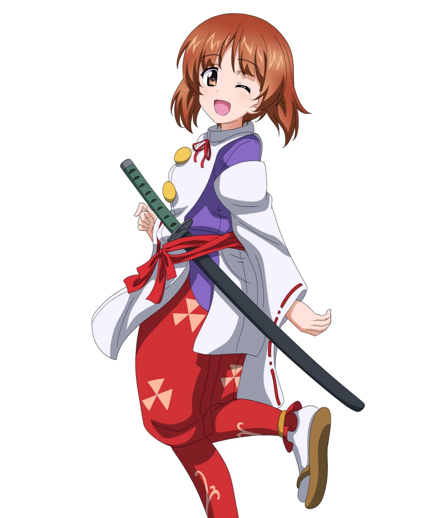 nishizumi miho and houjou tokiyuki (girls und panzer and 1 more) drawn by key_(gaigaigai123)