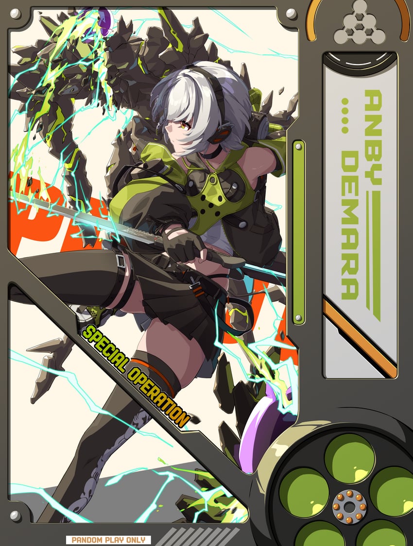 anby demara (zenless zone zero) drawn by yan_(unicorn404)