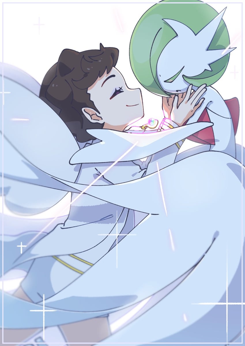 gardevoir, mega gardevoir, and diantha (pokemon and 1 more) drawn by omochi_(omotimotittona3)