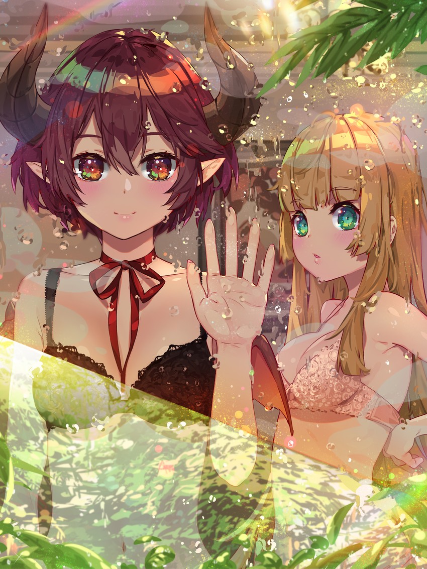 grea and anne (princess connect! and 2 more) drawn by waterring