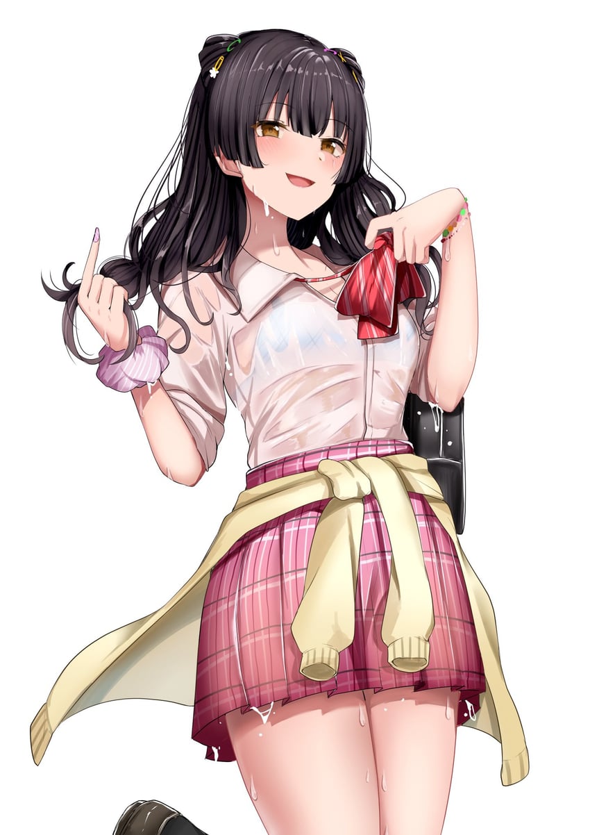 mayuzumi fuyuko (idolmaster and 1 more) drawn by abi_(abimel10)